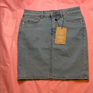 Vero Moda Blue Denim Pencil Skirt